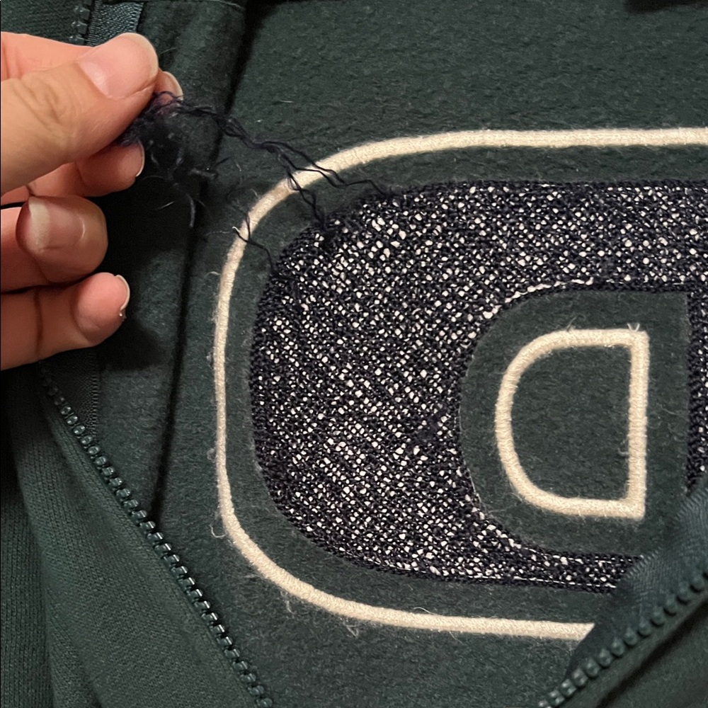 PINK vs Dark Green Collegiate sweatsuit - Picture 6 of 11